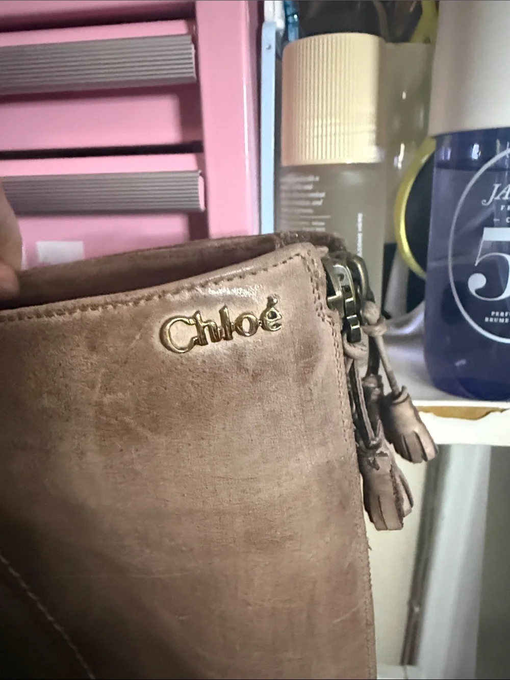 Chloe Tall Brown Leather Women's Boots